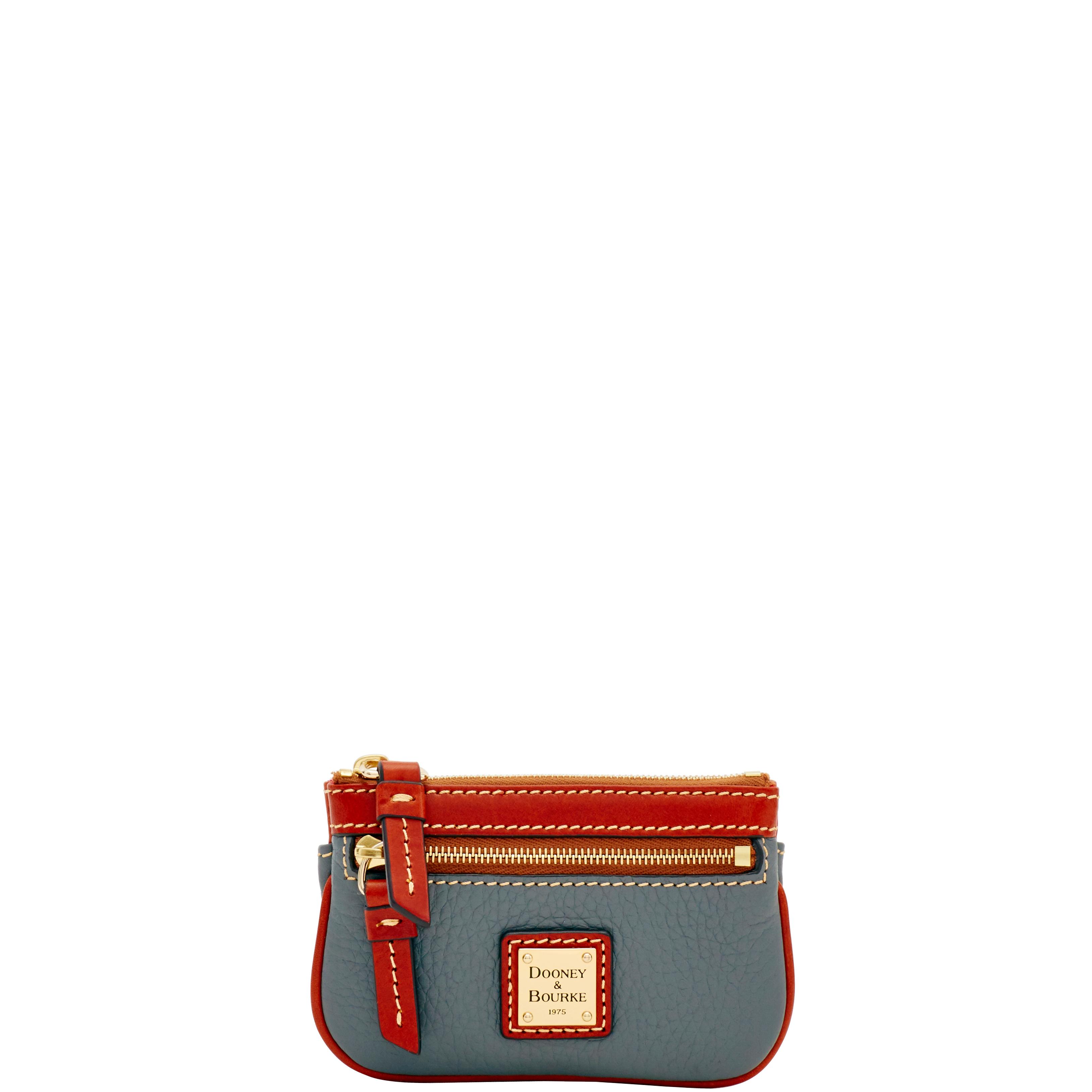 Dooney & Bourke Women's Pebble Grain Small Coin Case in Slate, Leather