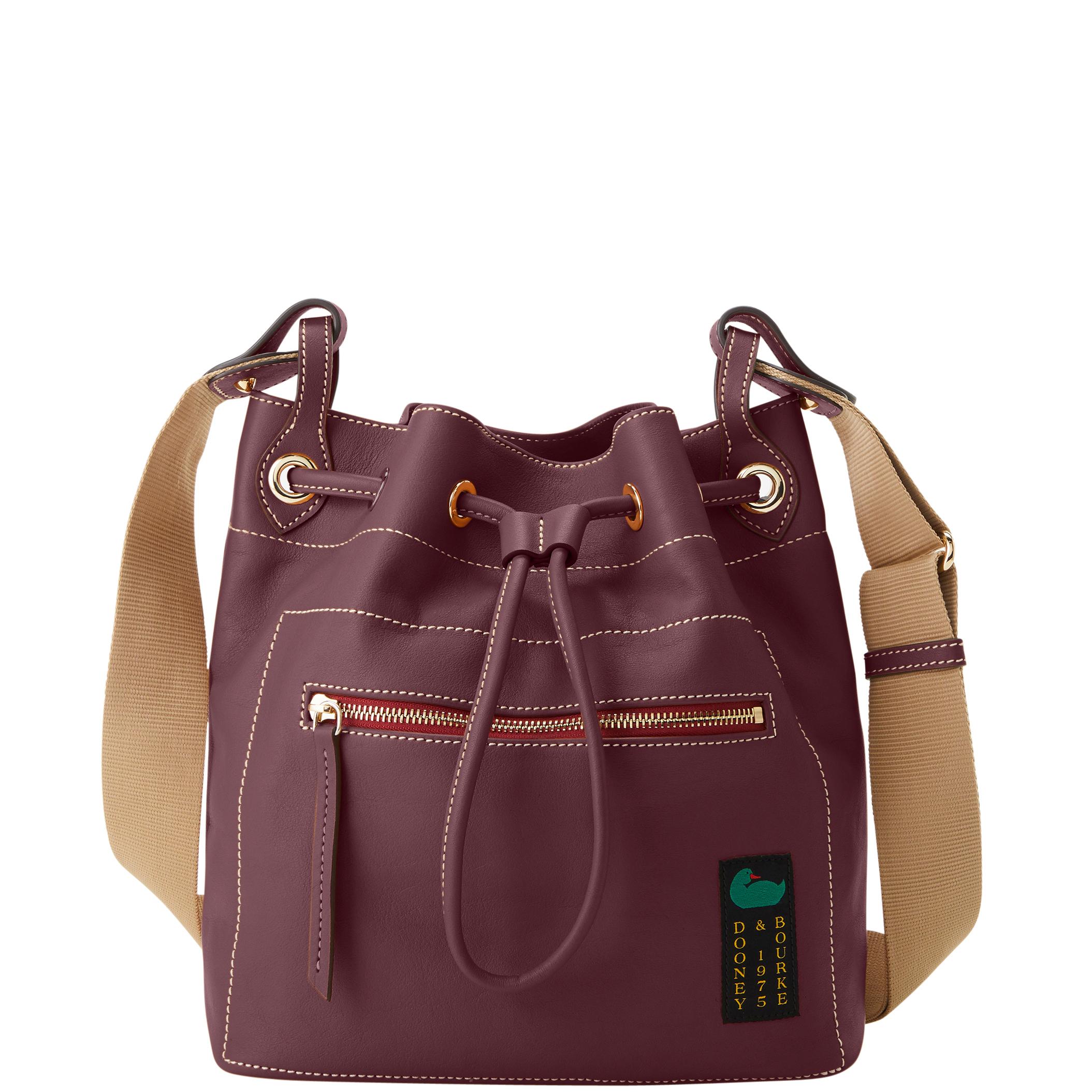 Dooney & Bourke Women's Penrose Drawstring in Grape, Leather