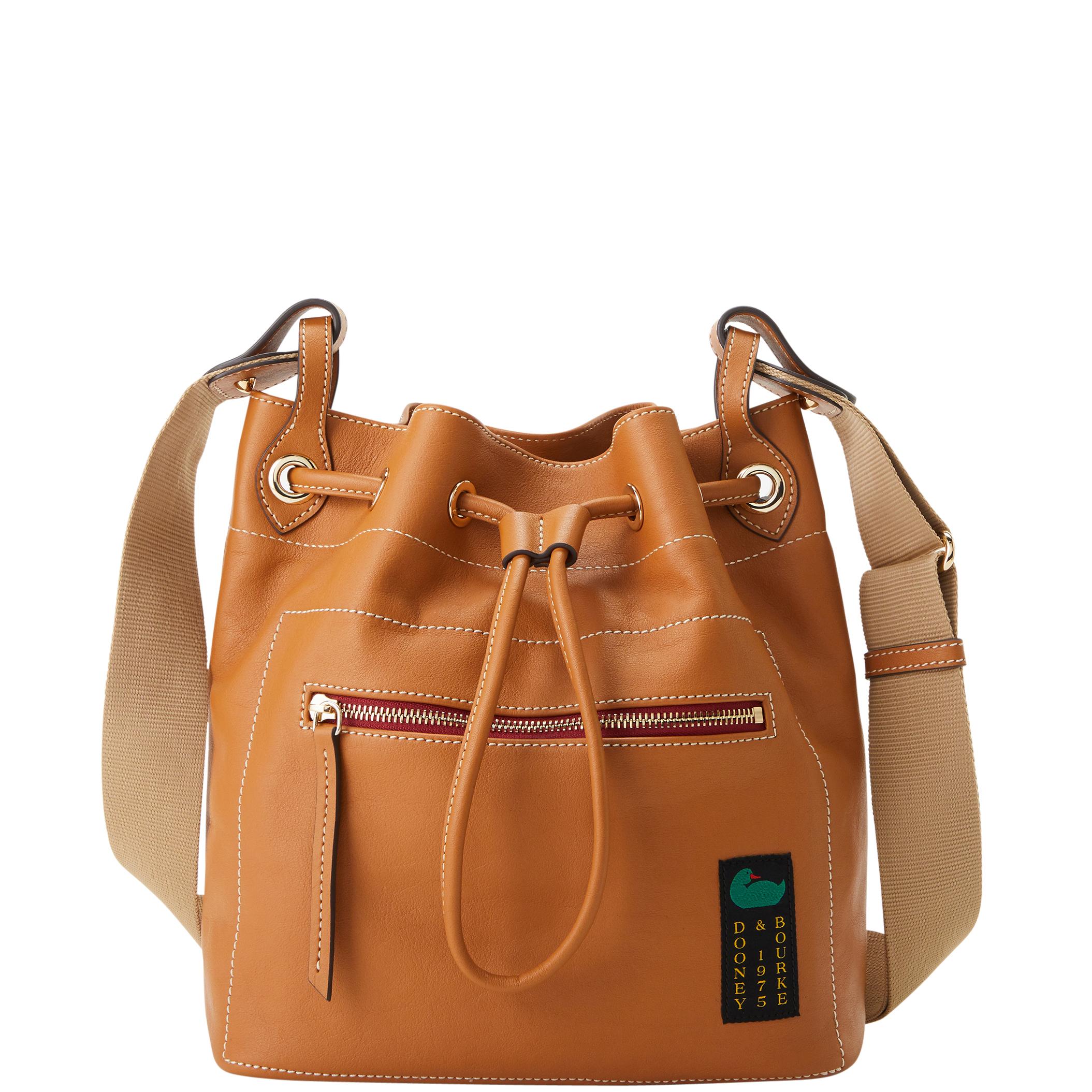 Dooney & Bourke Women's Penrose Drawstring in Saddle, Leather