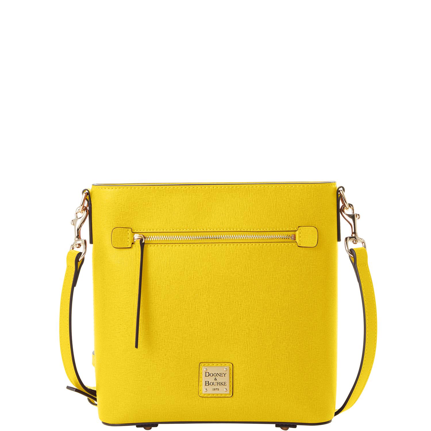 Dooney & Bourke Women's Saffiano Zip Leather Crossbody in Forsythia