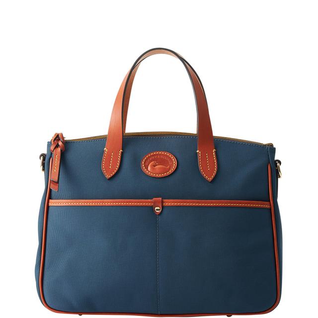 Dooney & Bourke Women's Nylon Small Daniela Fabric Satchel Bag in Navy