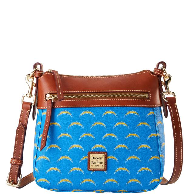 Dooney & Bourke Women's NFL Chargers Coated Cotton Crossbody 25 Bag in Blue