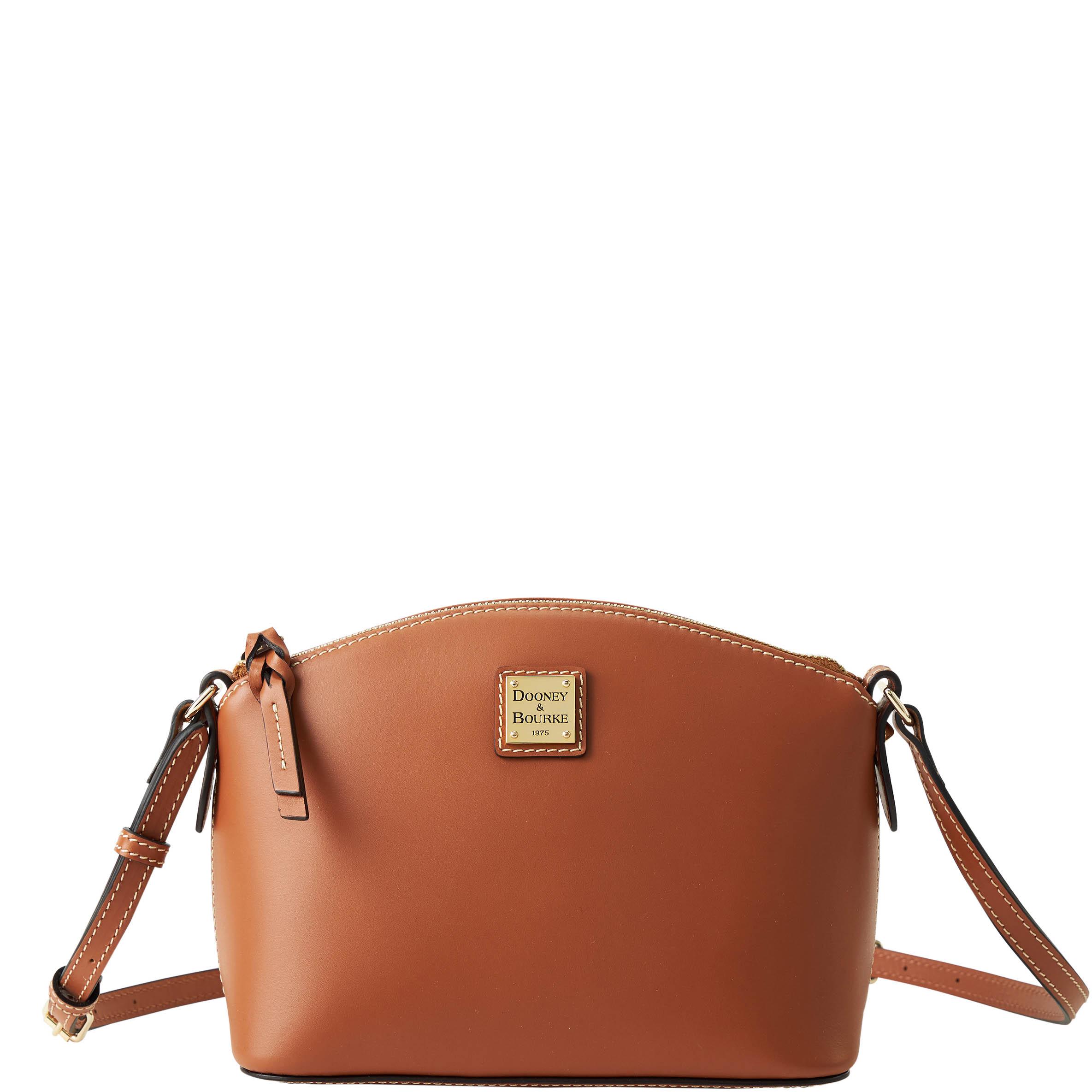 Dooney & Bourke Women's Penrose Suki Crossbody Leather Shoulder Bag in Tan