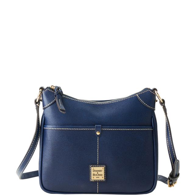 Dooney & Bourke Women's Saffiano Small Kimberly Crossbody Leather Shoulder Bag in Marine