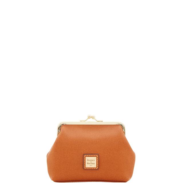 Dooney & Bourke Women's Saffiano Large Framed Purse in Natural, Leather