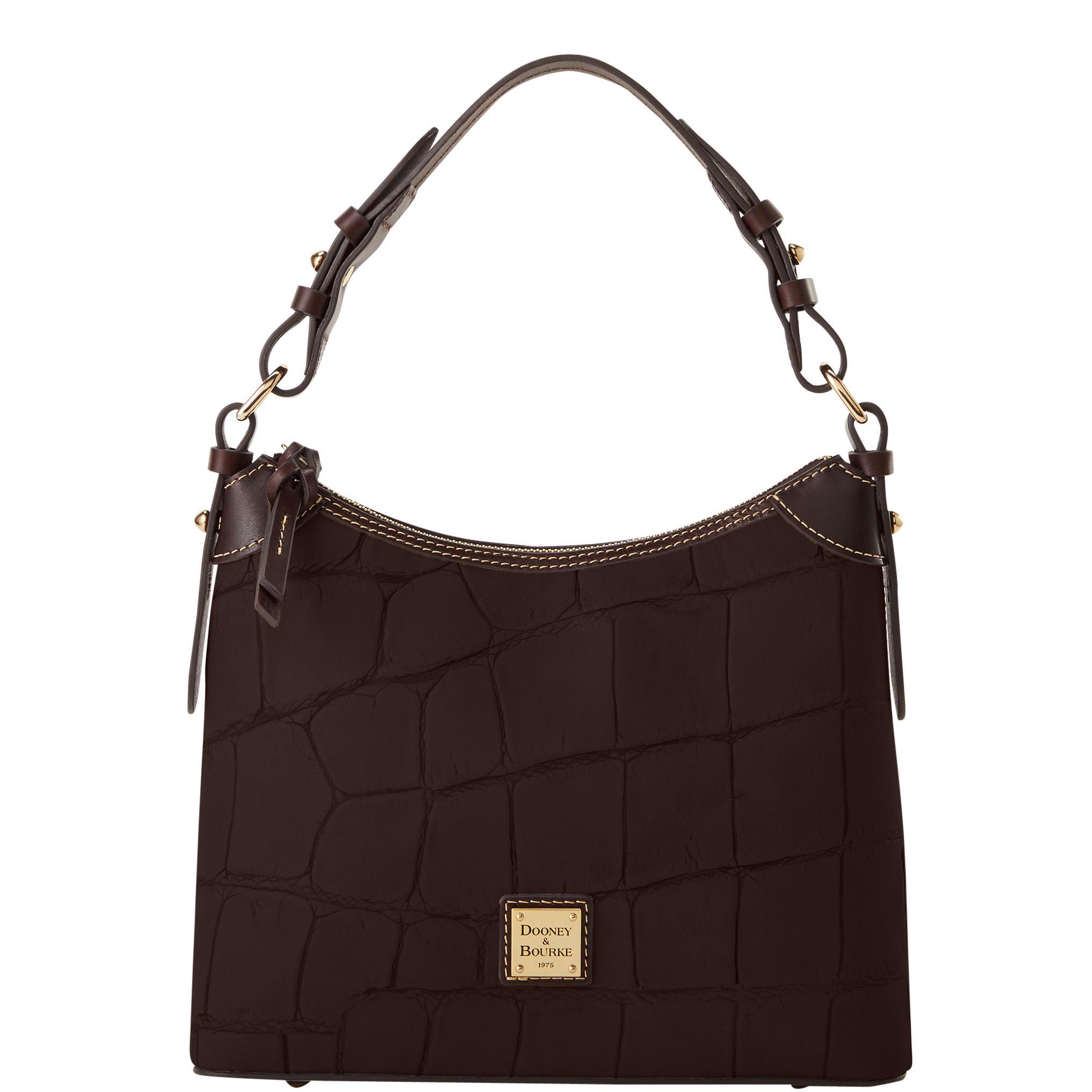 Dooney & Bourke Women's Denison Small Leather Hobo Bag in Espresso