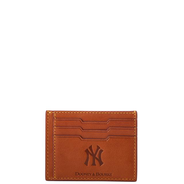 Dooney & Bourke Men's MLB Yankees Card Case in Natural, Coated Cotton