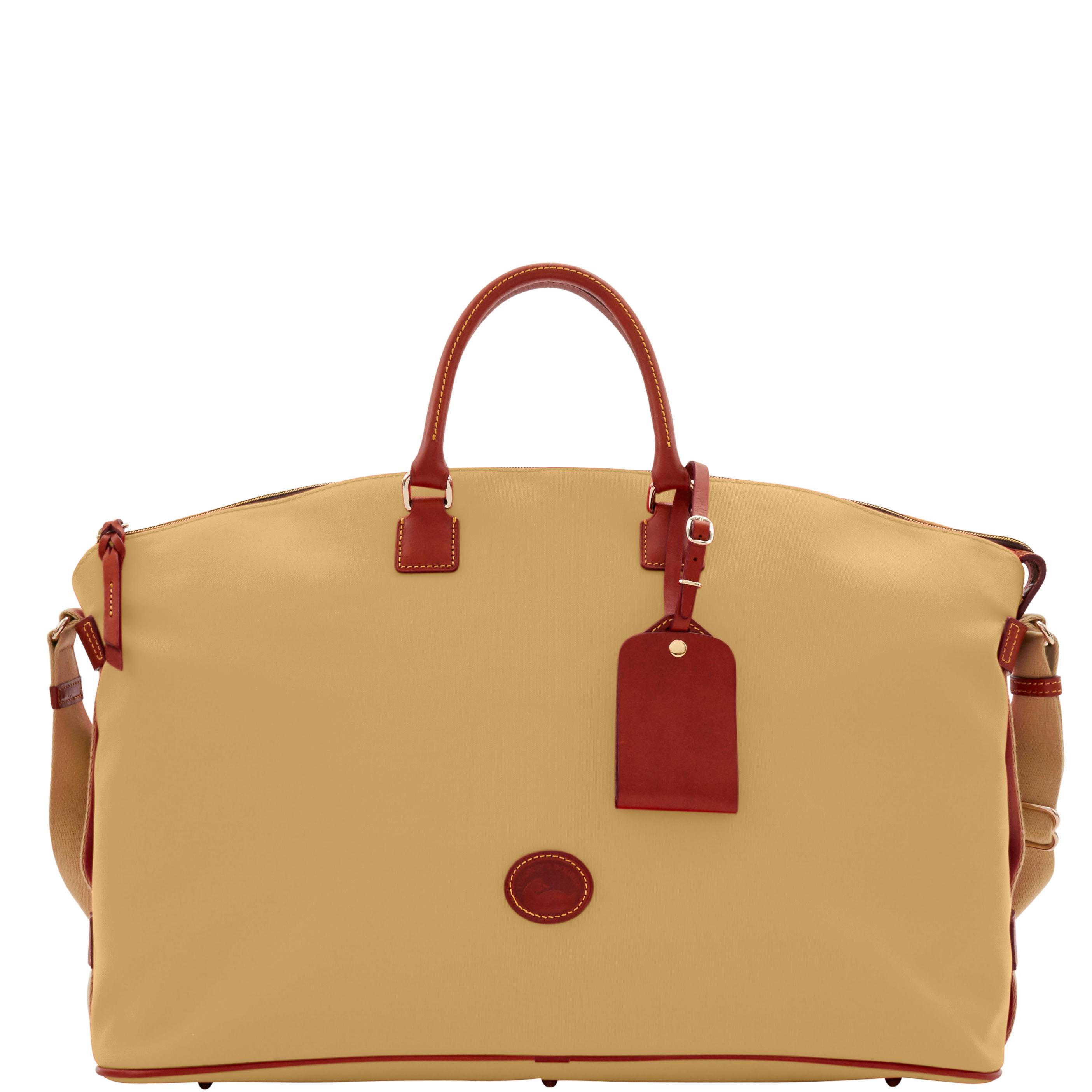 Dooney & Bourke Women's Nylon Weekender Duffle Bag in Khaki, Fabric