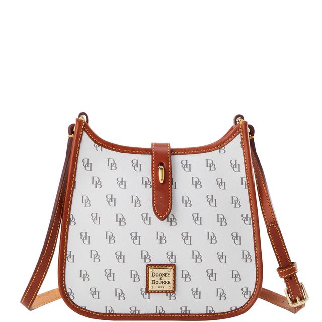 Dooney & Bourke Women's Gretta Small Coated Cotton Messenger Bag in Bone