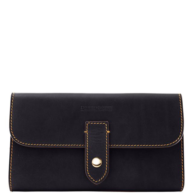 Dooney & Bourke Women's Alto Checkbook Holder in Black, Leather