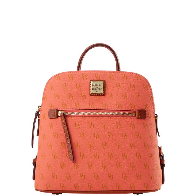 Dooney & Bourke Women's Gretta Coated Cotton Backpack in Coral