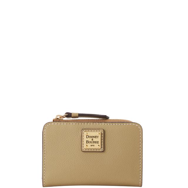 Dooney & Bourke Women's Sorrento Zip Credit Card Leather Wallet 12 in Olive
