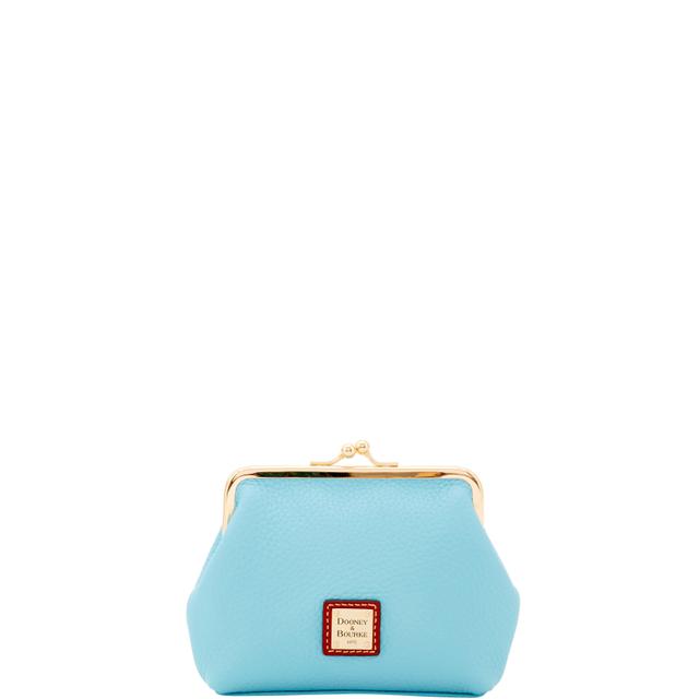 Dooney & Bourke Women's Pebble Grain Large Framed Purse in Caribbean Blue, Leather