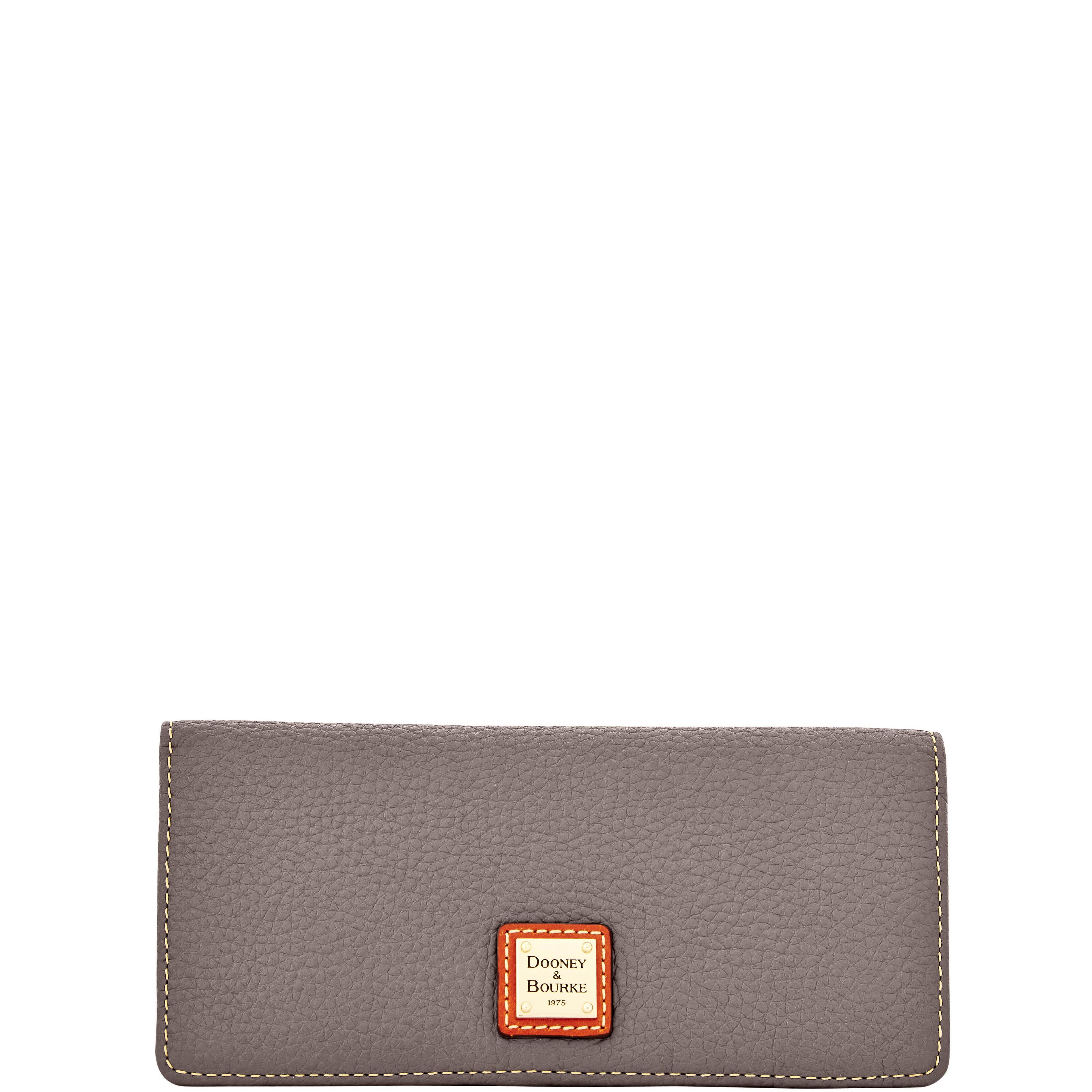 Dooney & Bourke Women's Pebble Grain Slim Leather Wallet in Elephant