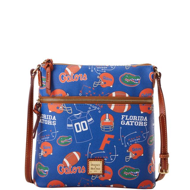 Dooney & Bourke Women's Collegiate University of Florida Crossbody Coated Cotton Shoulder Bag in Blue