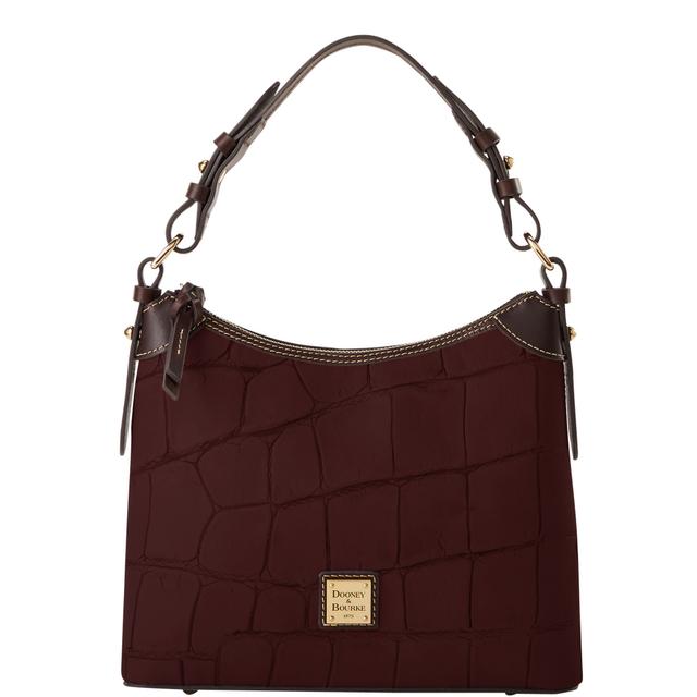 Dooney & Bourke Women's Denison Small Leather Hobo Bag in Bordeaux