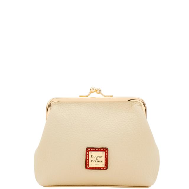 Dooney & Bourke Women's Pebble Grain Large Framed Purse in Bone, Leather