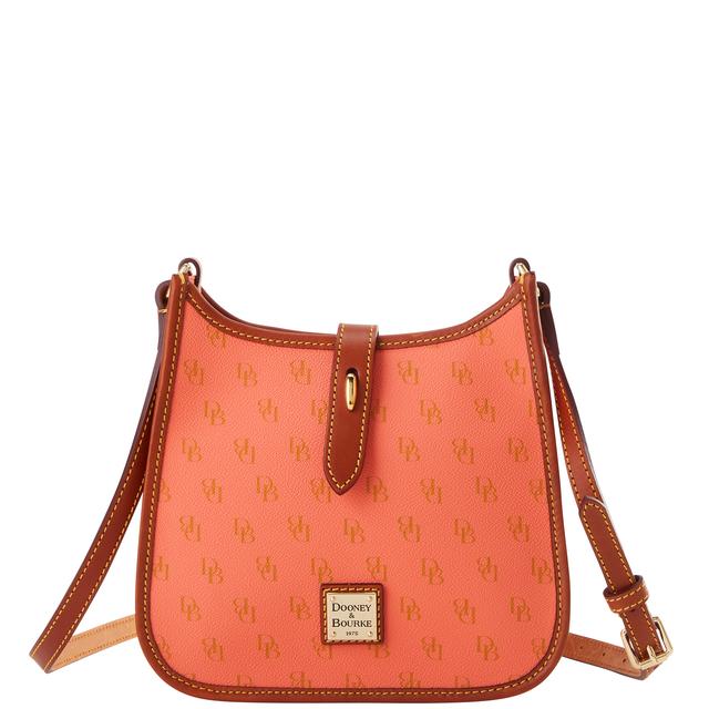 Dooney & Bourke Women's Gretta Small Coated Cotton Messenger Bag in Coral