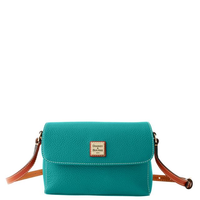 Spearmint Green Rena Pebble Grain Crossbody Bag by Dooney & Bourke