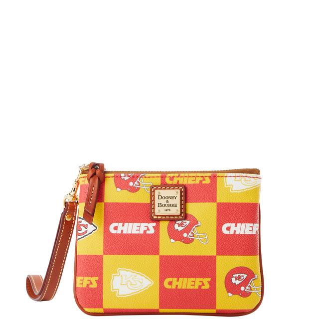 Dooney & Bourke Women's NFL Chiefs Stadium Coated Cotton Wristlet in Red