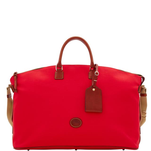 Dooney & Bourke Women's Nylon Weekender Duffle Bag in Red, Fabric