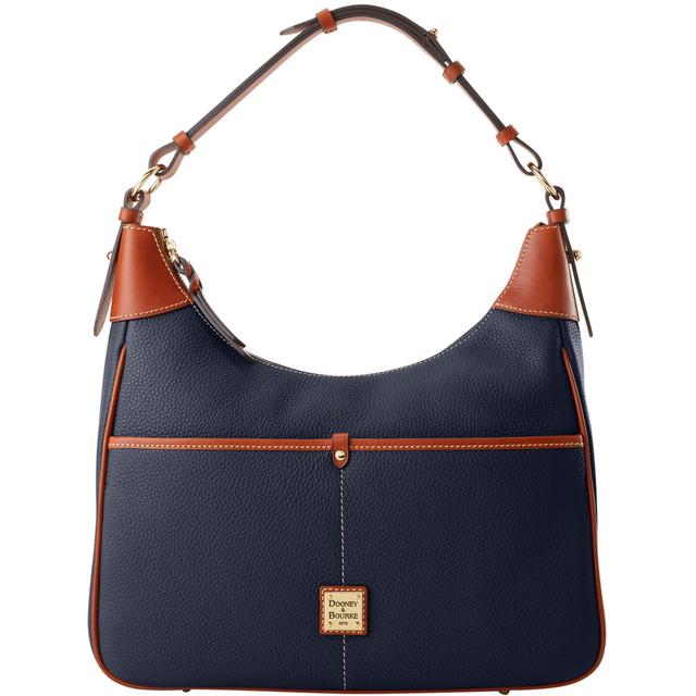 Dooney & Bourke Women's Pebble Grain Rebecca Leather Hobo Bag in Midnight Blue