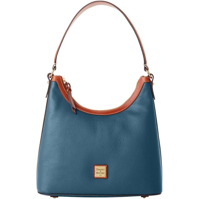 Dooney & Bourke Pebble Grain Hobo Leather Shoulder Bag in Teal