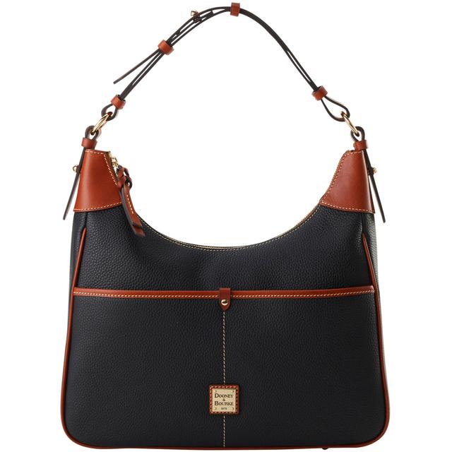 Dooney & Bourke Women's Pebble Grain Rebecca Leather Hobo Bag in Black