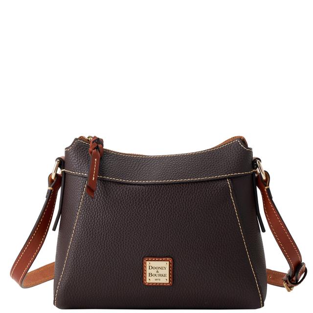 Dooney & Bourke Women's Pebble Grain Small Cassidy Leather Crossbody in Brown Tmoro