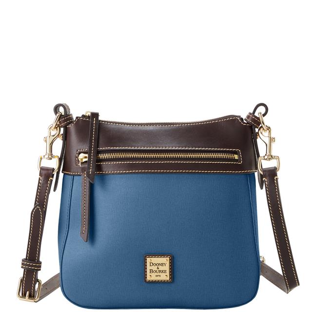 Graphite Saffiano Leather Crossbody Bag by Dooney & Bourke