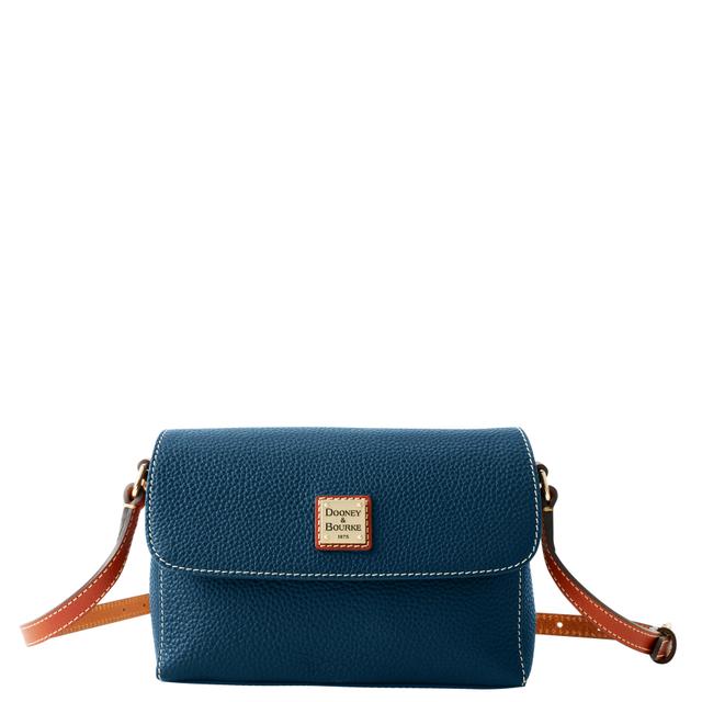 Denim Blue Rena Pebble Grain Leather Crossbody by Dooney & Bourke
