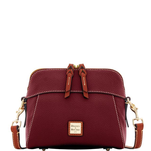 Dooney & Bourke Women's Pebble Grain Cameron Crossbody Leather Shoulder Bag in Bordeaux