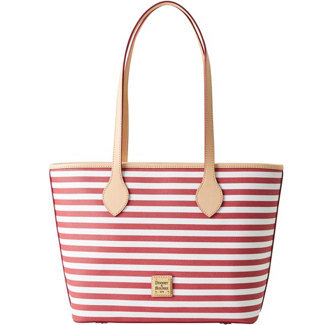 Dooney & Bourke Women's Skipper Coated Cotton Tote Shopping Bag in Red