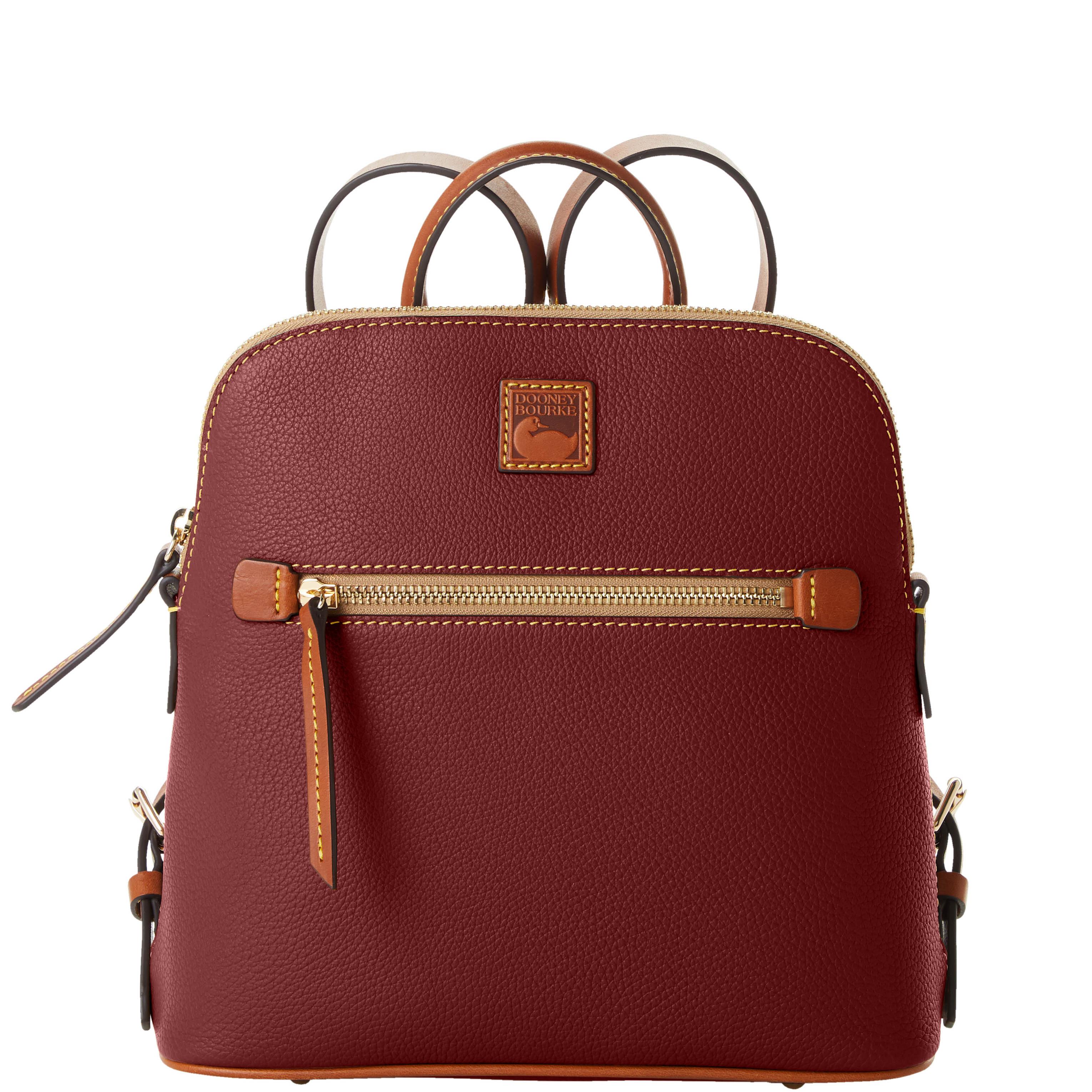 Dooney & Bourke Women's Pebble Grain Leather Backpack in Bordeaux