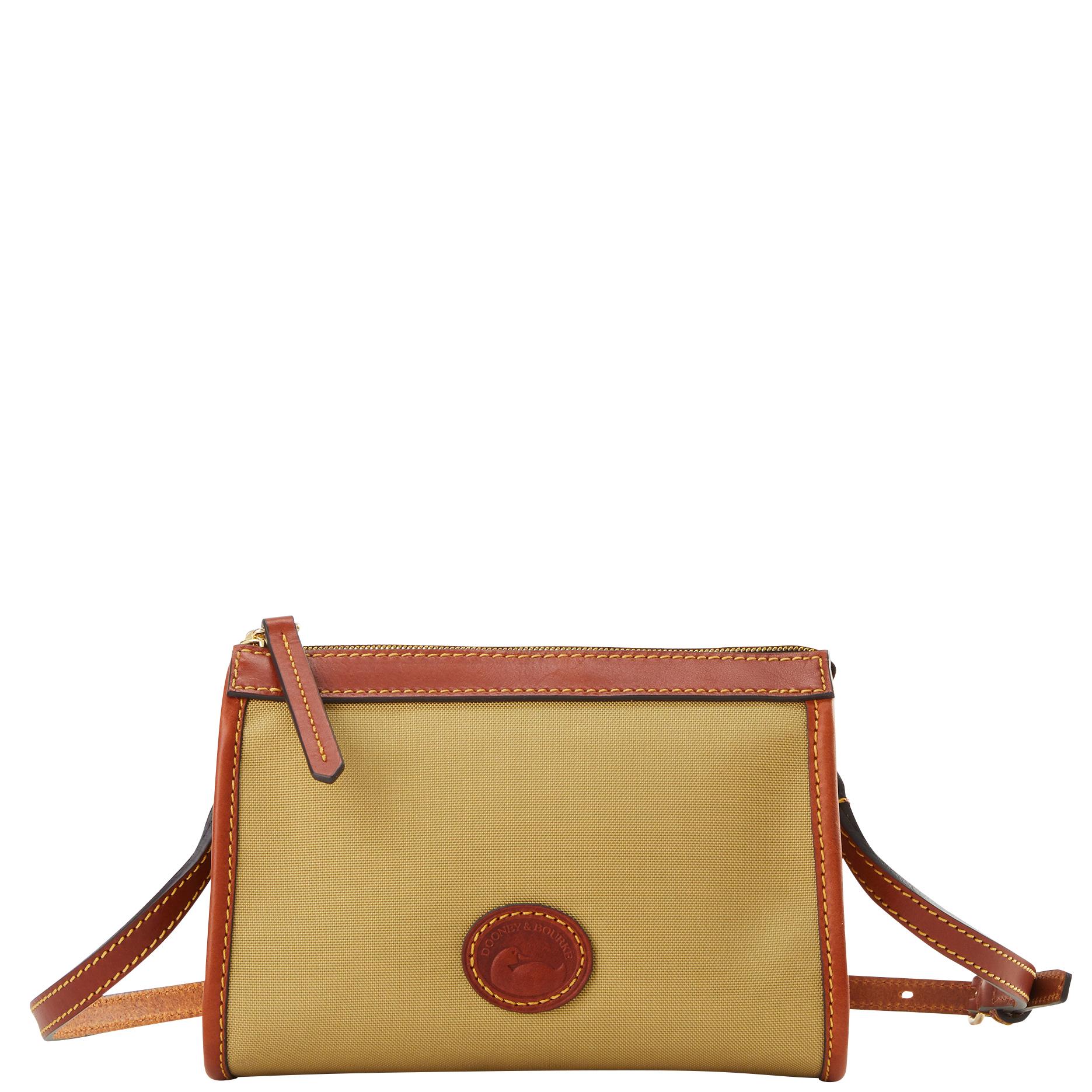 Dooney & Bourke Women's Nylon Small East West Fabric Crossbody Bag in Khaki