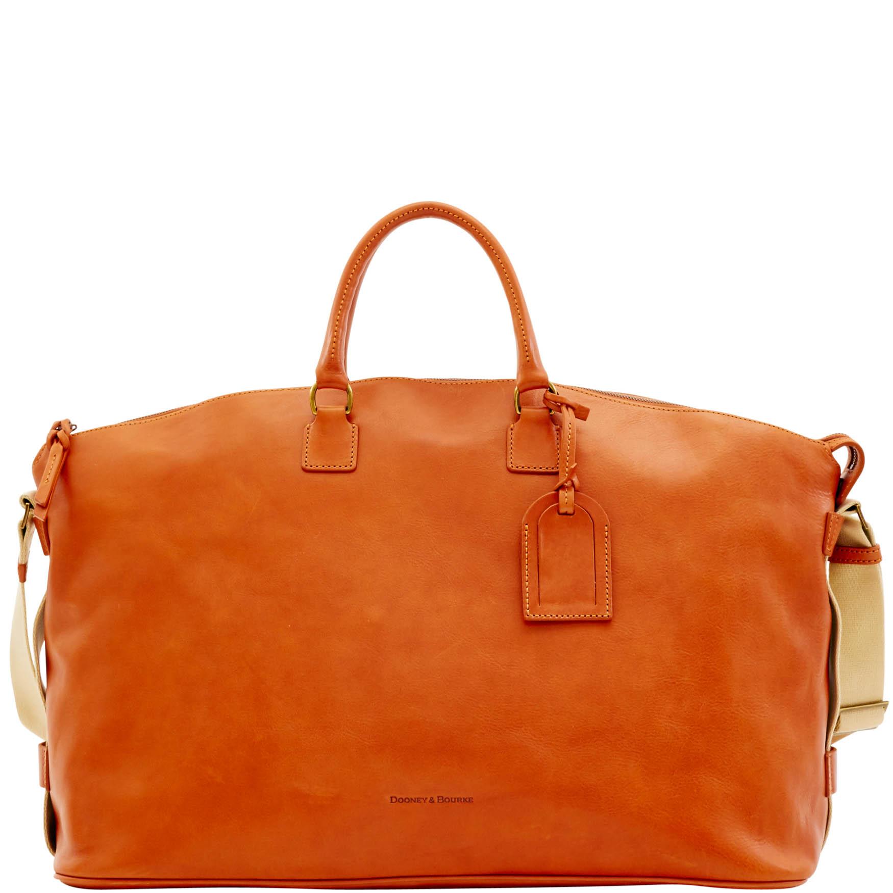 Dooney & Bourke Florentine Weekender Duffle Bag in Natural, Leather