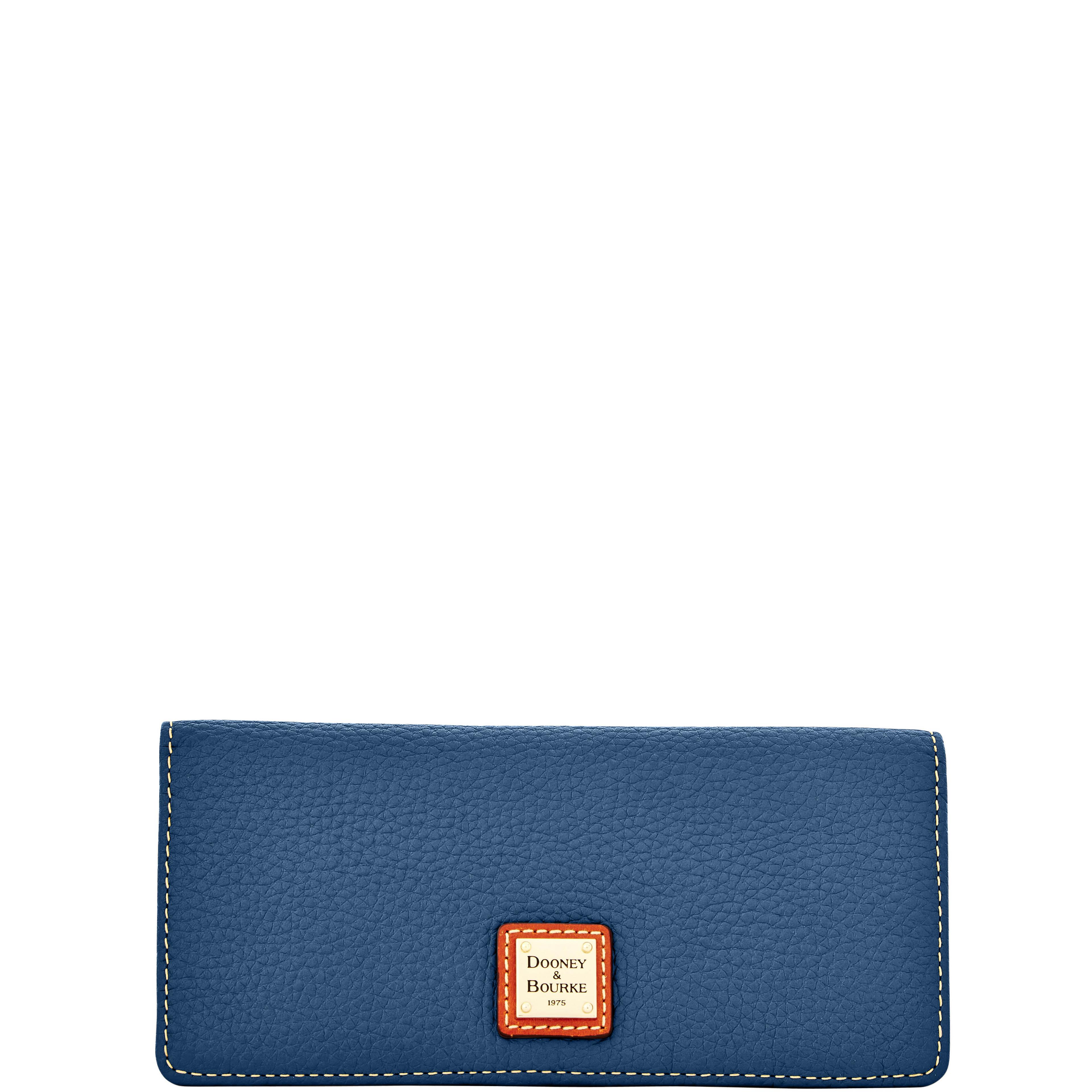 Dooney & Bourke Women's Pebble Grain Slim Leather Wallet in Jeans