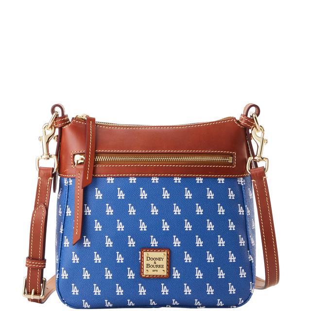 Dooney & Bourke Women's MLB Dodgers Coated Cotton Crossbody 25 Bag in Blue