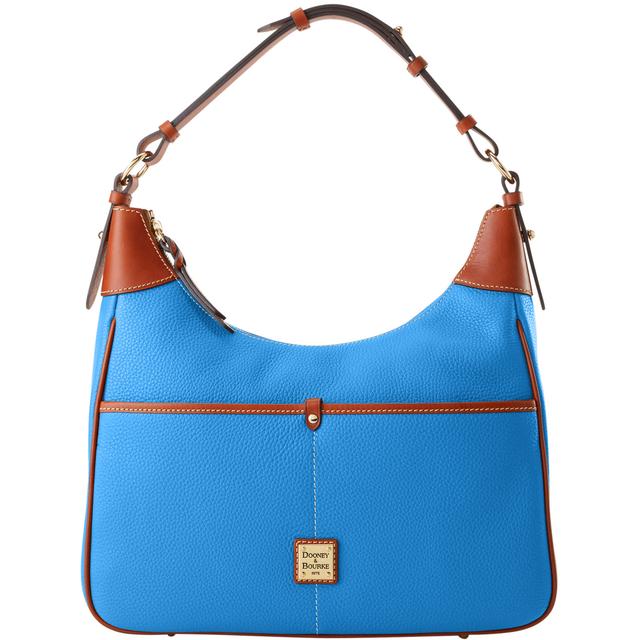 Dooney & Bourke Women's Pebble Grain Rebecca Leather Hobo Bag in Azure