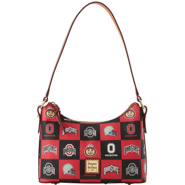 Dooney & Bourke Women's Collegiate Ohio State University Baguette Coated Cotton Shoulder Bag in Red