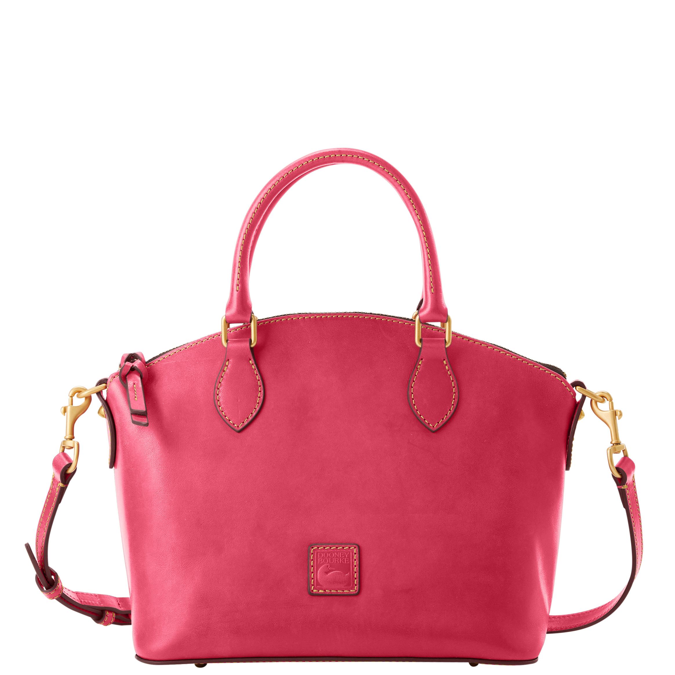 Dooney & Bourke Women's Florentine Geena Leather Satchel Bag in Fuchsia