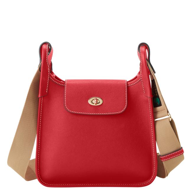 Dooney & Bourke Women's Penrose Leather Messenger 25 Bag in Rouge