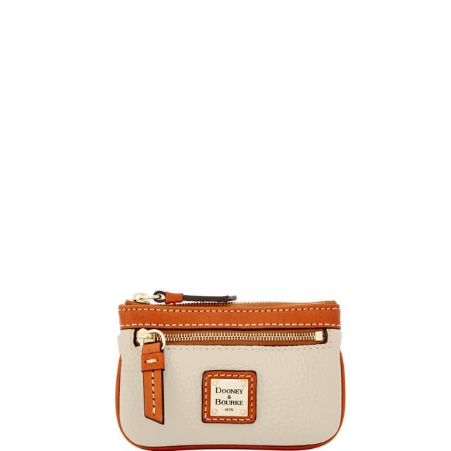 Dooney & Bourke Women's Pebble Grain Small Coin Case in Bone, Leather