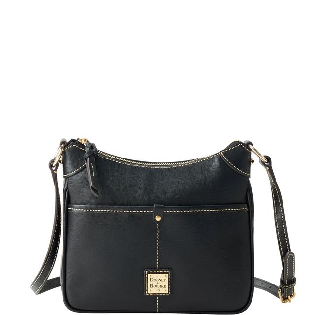 Dooney & Bourke Women's Saffiano Small Kimberly Crossbody Leather Shoulder Bag in Black