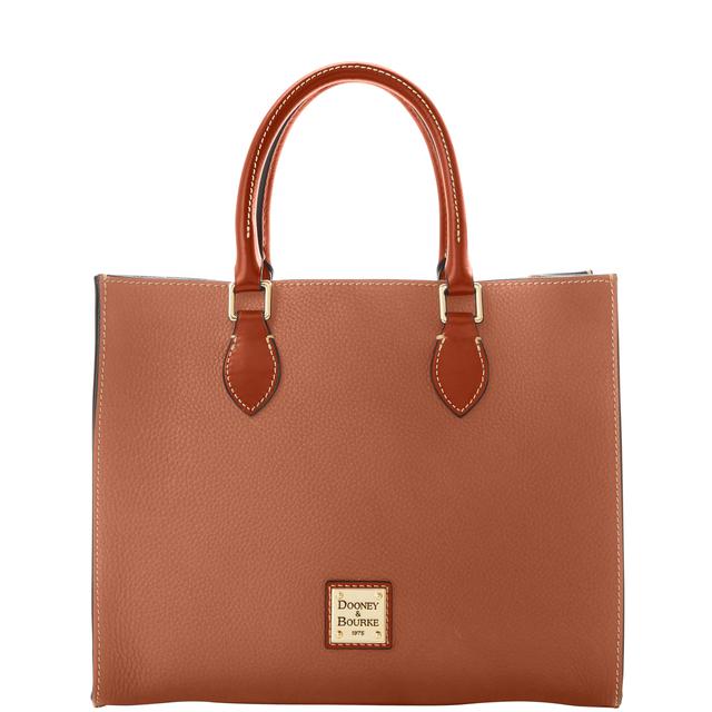 Dooney & Bourke Pebble Grain Janine Leather Bag in Caramel