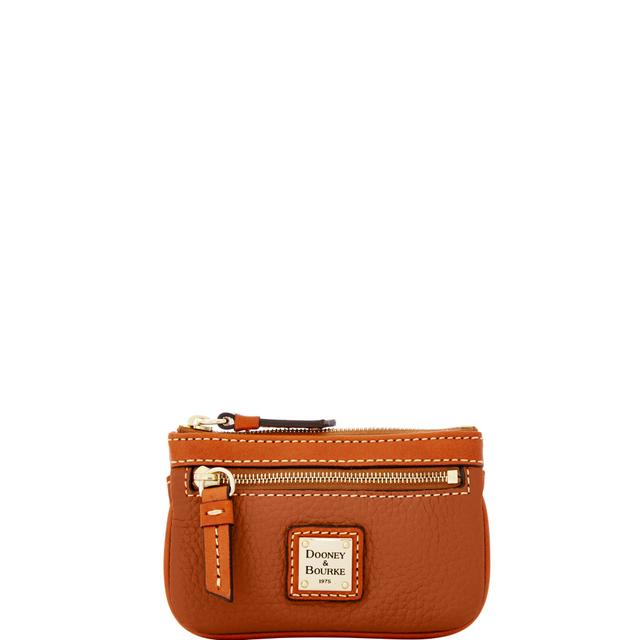 Dooney & Bourke Women's Pebble Grain Small Coin Case in Caramel, Leather