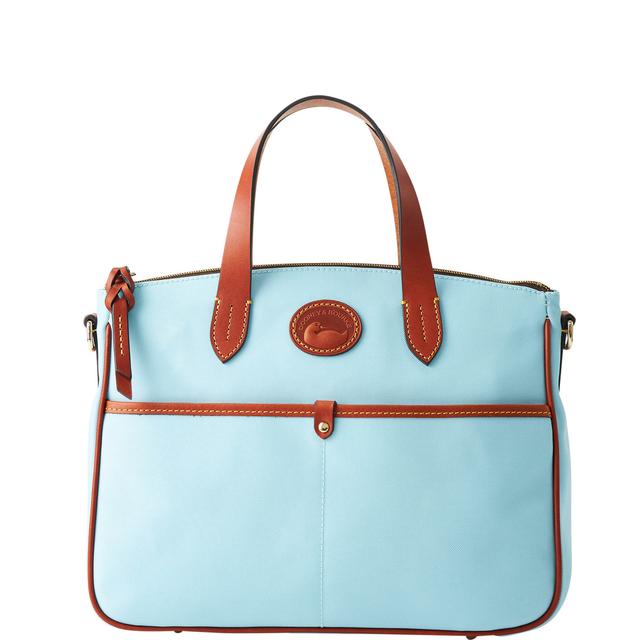 Dooney & Bourke Women's Nylon Small Daniela Fabric Satchel Bag in Light Blue