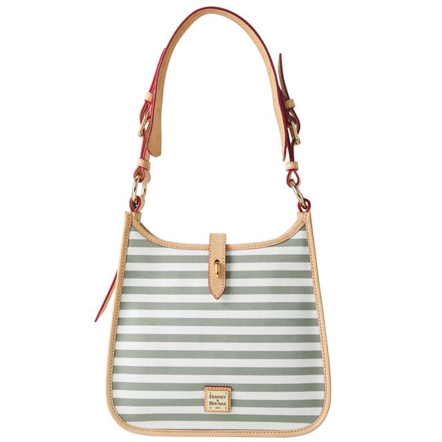 Dooney & Bourke Skipper Coated Cotton Messenger in Dove