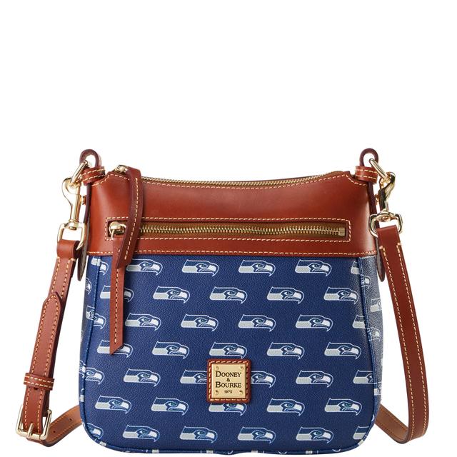 Dooney & Bourke Women's NFL Seahawks Coated Cotton Crossbody 25 Bag in Navy