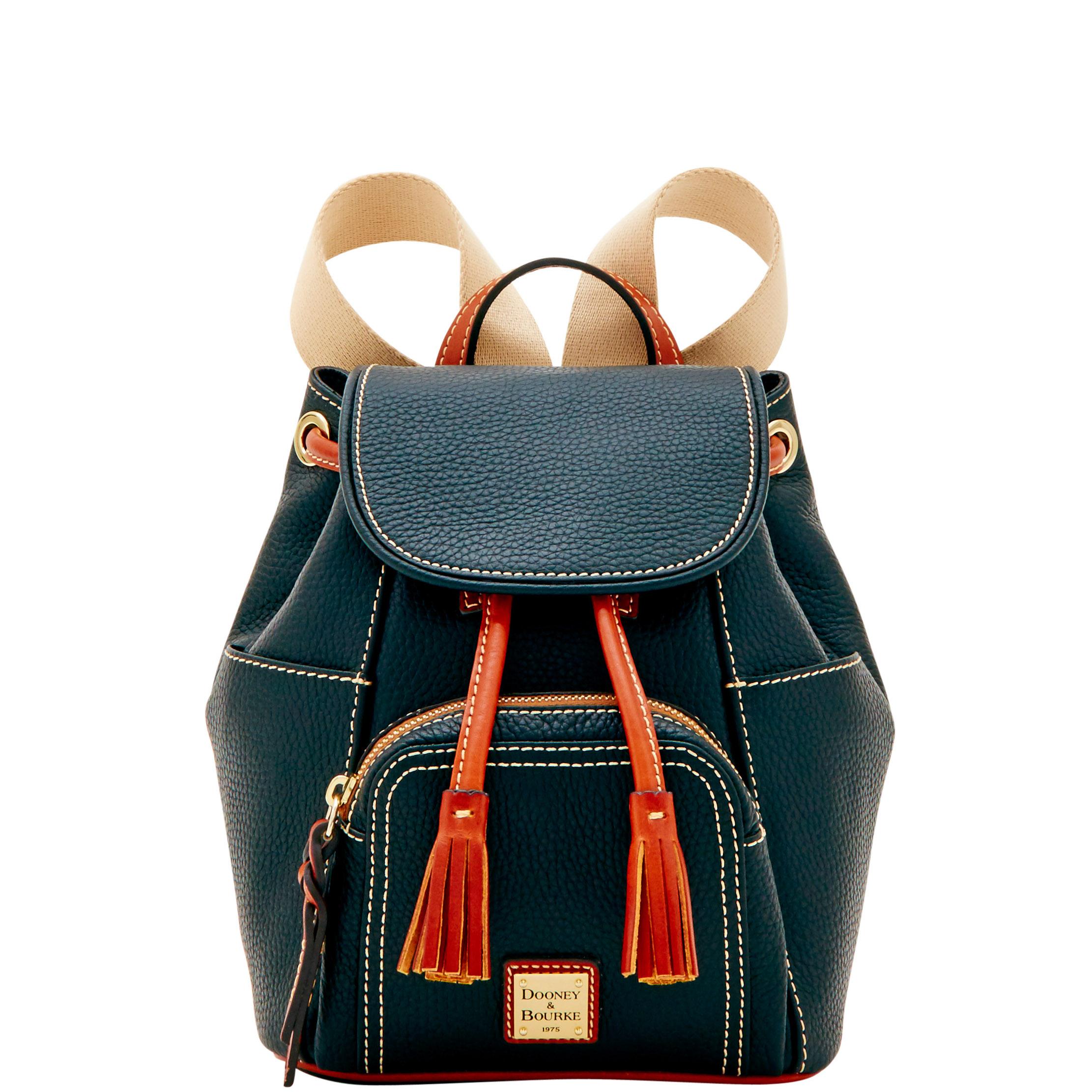 Dooney & Bourke Women's Pebble Grain Small Murphy Leather Backpack in Black